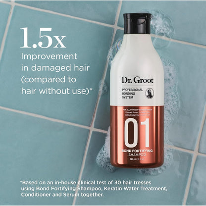Bond Fortifying Hair Care Set – Keratin Water Treatment & Bond Fortifying Shampoo, Strengthens Damaged Hair, Reduces Breakage, Adds Shine & Volume, Salon-Quality Hair Repair System